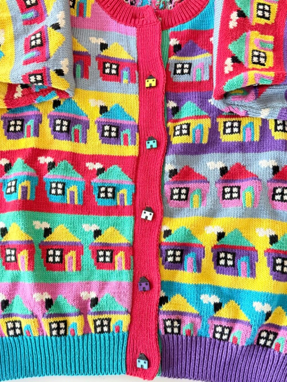 Vintage Christine Foley House Cardigan Cottagecore Sweater Sz 2 Hong Kong - Picture 4 of 11
